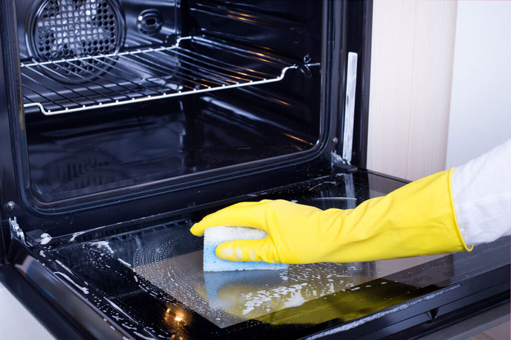 clean oven interior