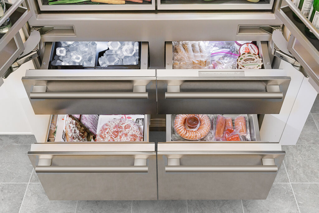 Thermador bottom freezer drawers